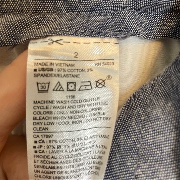 Banana Republic Factory Khaki Walking Shorts Sz 2 - Picture 11 of 11